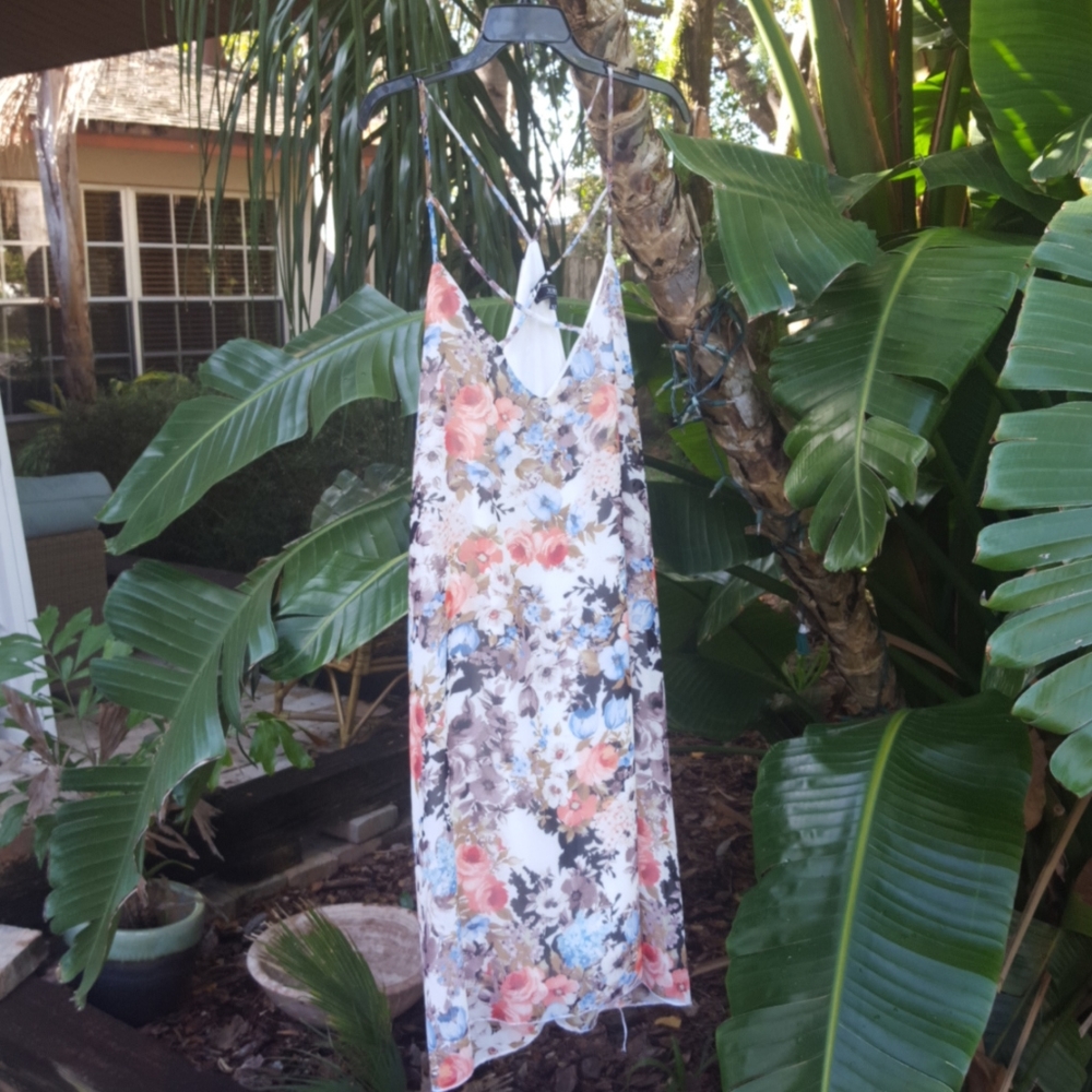 Floral chiffon dress